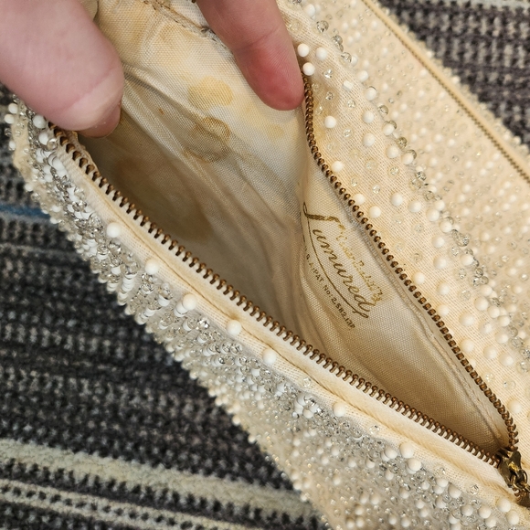 Vintage Corde-Bead By Lumered Hand Beaded Clutch Wallet Made in USA - Picture 6 of 14